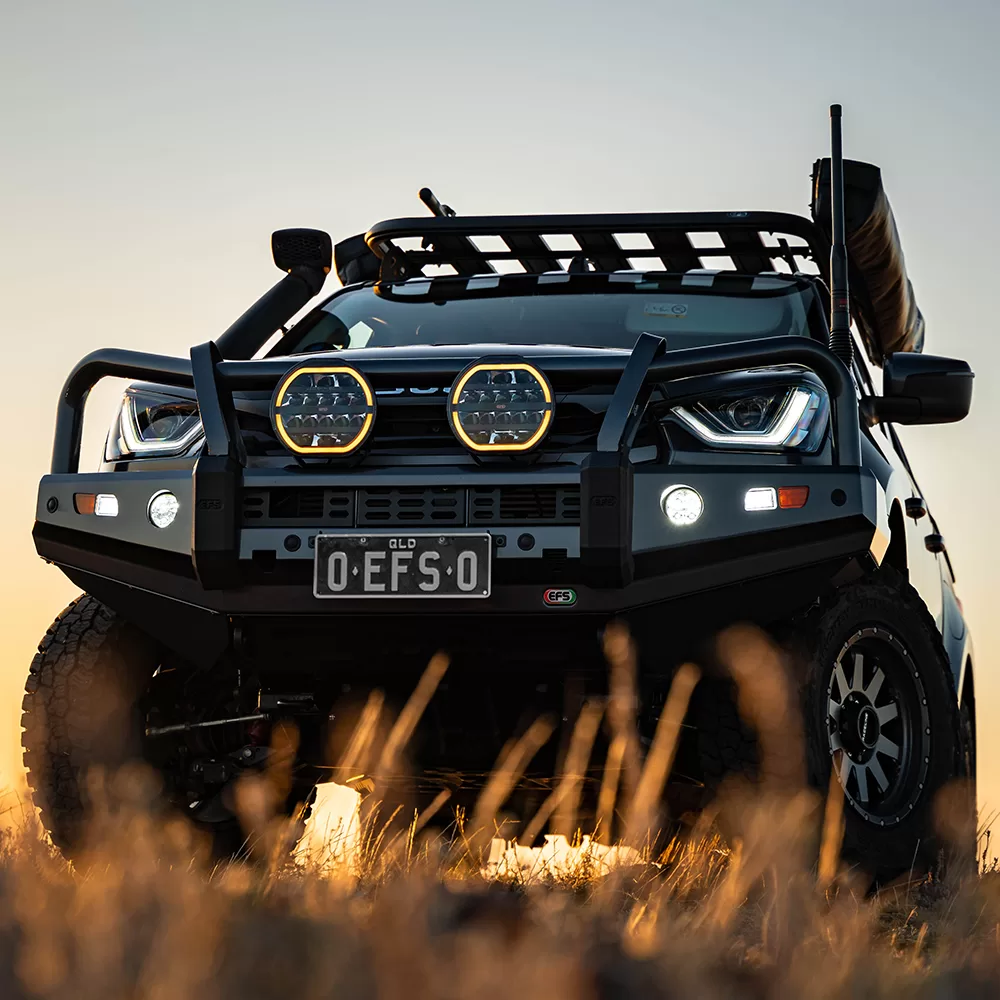 Vividmax Ultra driving lights on an EFS bull bar